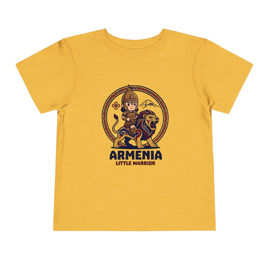 Armenian Little Warrior Toddler Tee - Lion & Heritage Design
