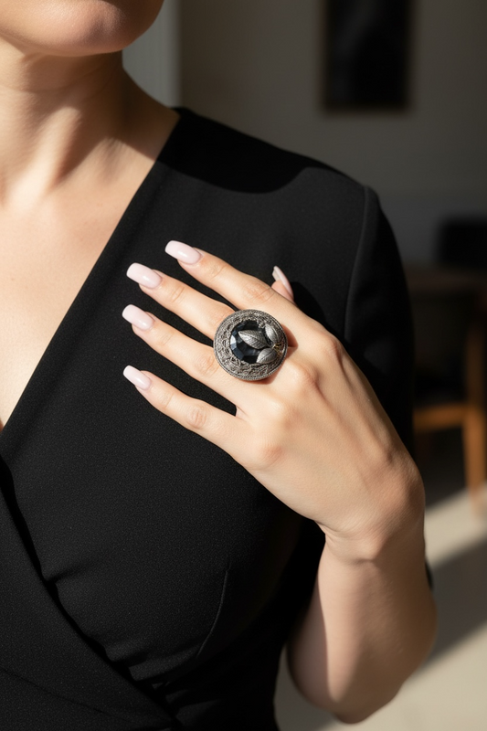 Brown Swarovski Ring