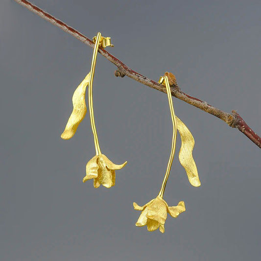 Shiny Flower Earrings