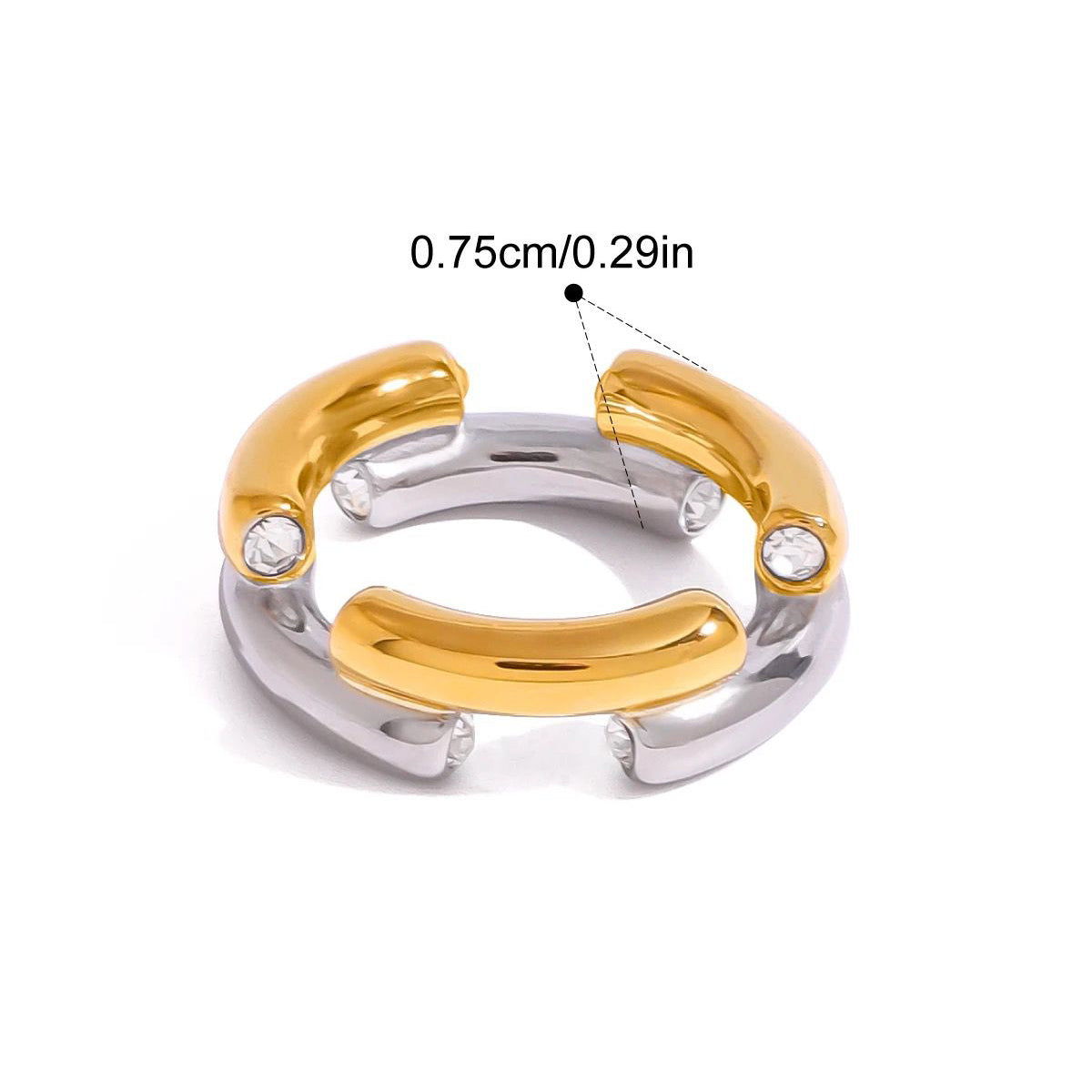 Dual-Hue Crystal Ring