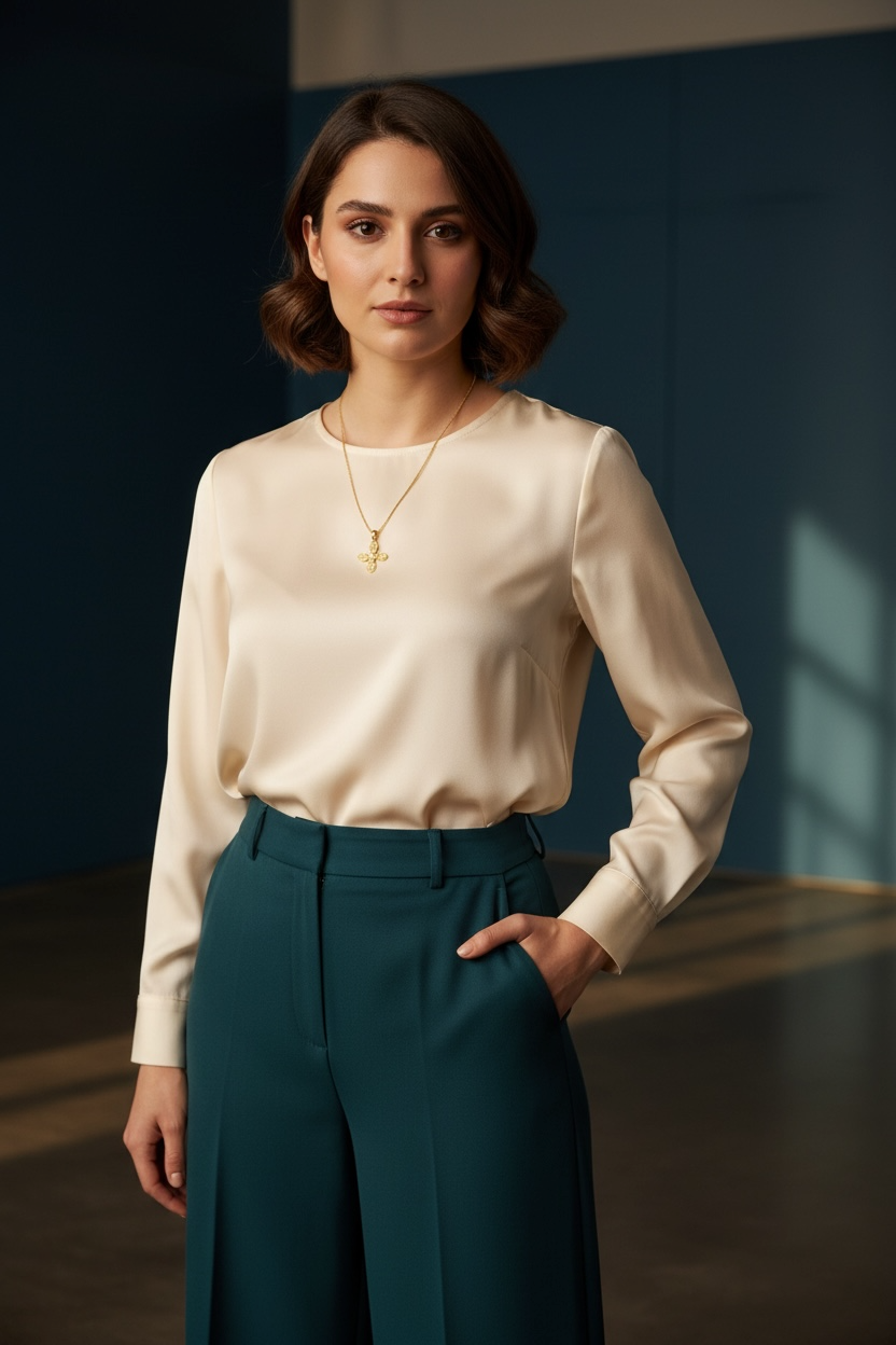 Gilded Glory Cross Necklace