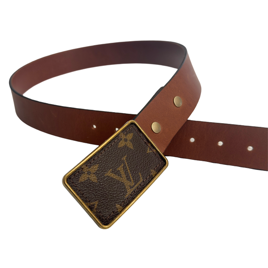Boujee Belt - Upcycled Monogram: Black / Large