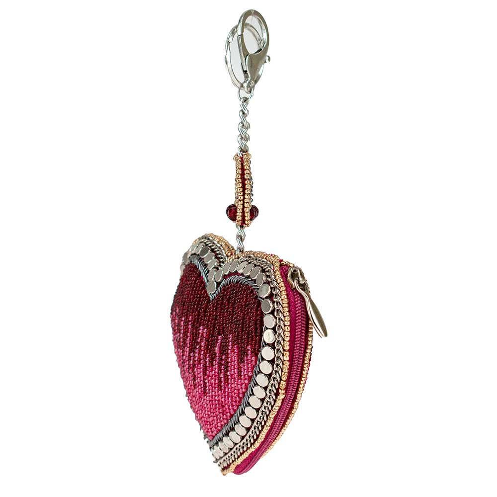 Have a Heart Beaded Coin Purse or Key Fob