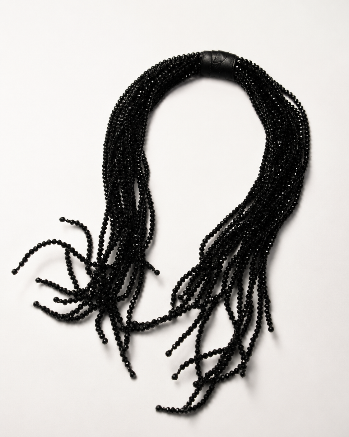 Midnight Cascade Multi-Strand Necklace