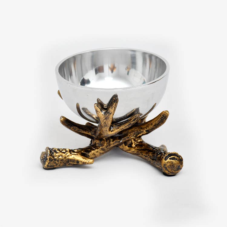 Alum Bowl w/ Alum Antler Stand