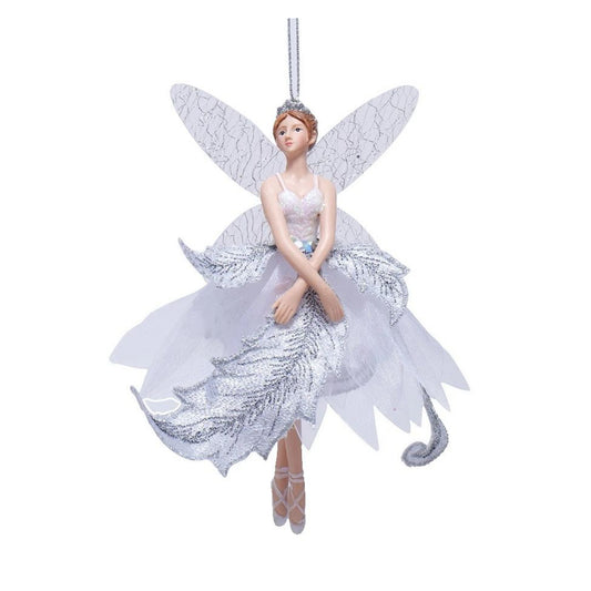 Fairy Elf Ornament Silver