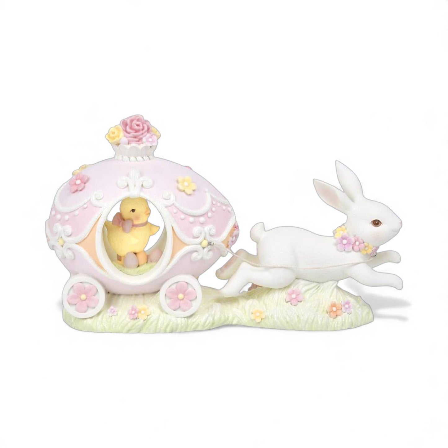 12in Bunny w/Egg Carriage: Spring Confections