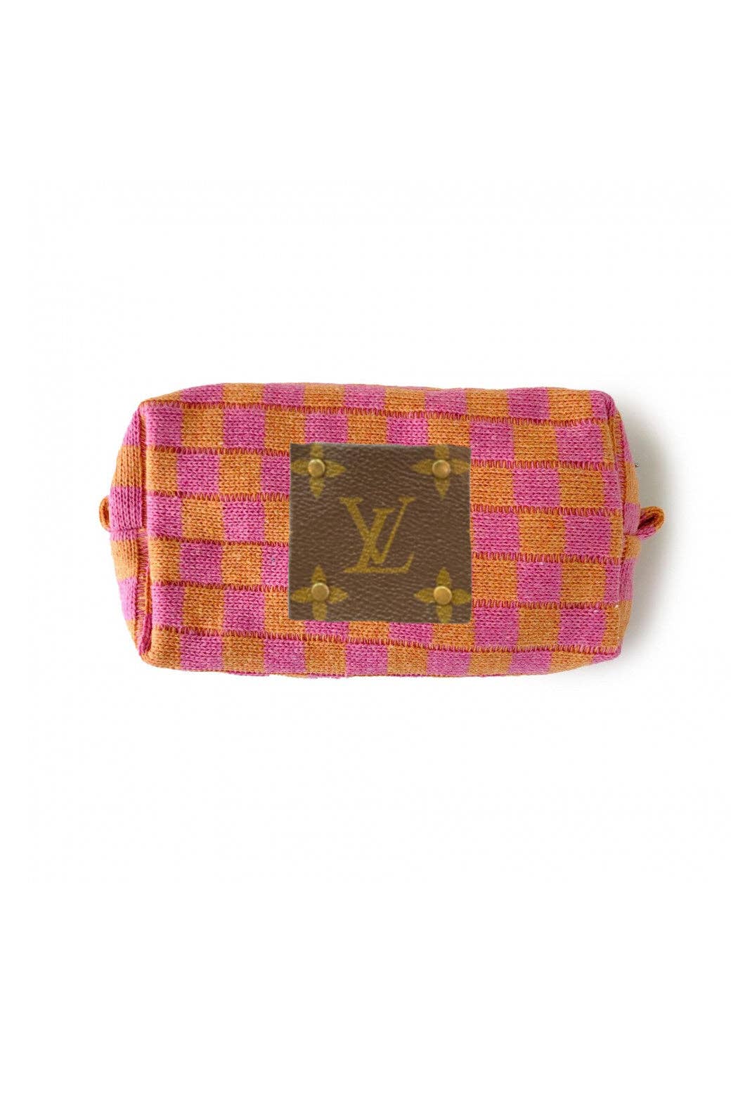 Upcycled Travel Pouch: Light pink