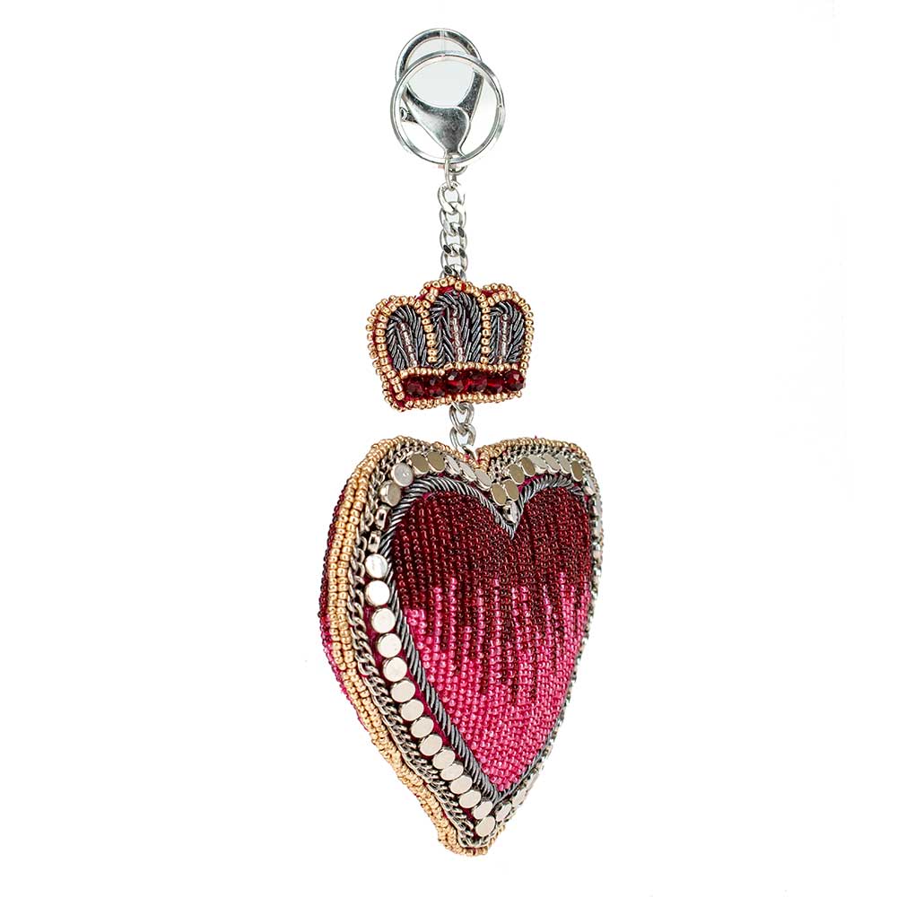 Have a Heart Beaded Coin Purse or Key Fob