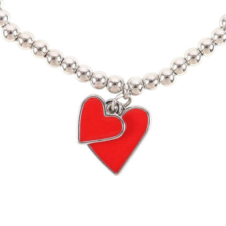All You Need Is Love Valentine's Day Heart Charm Bracelet