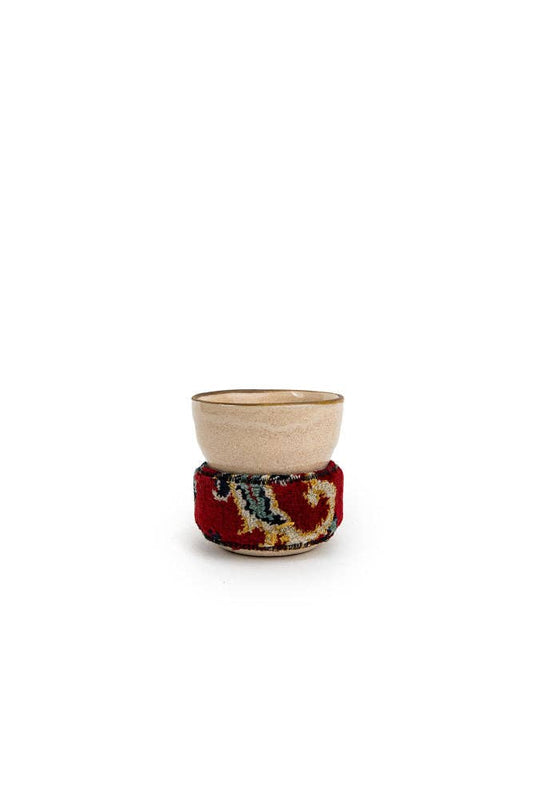 Ceramic And Kilim Bowl: Blue
