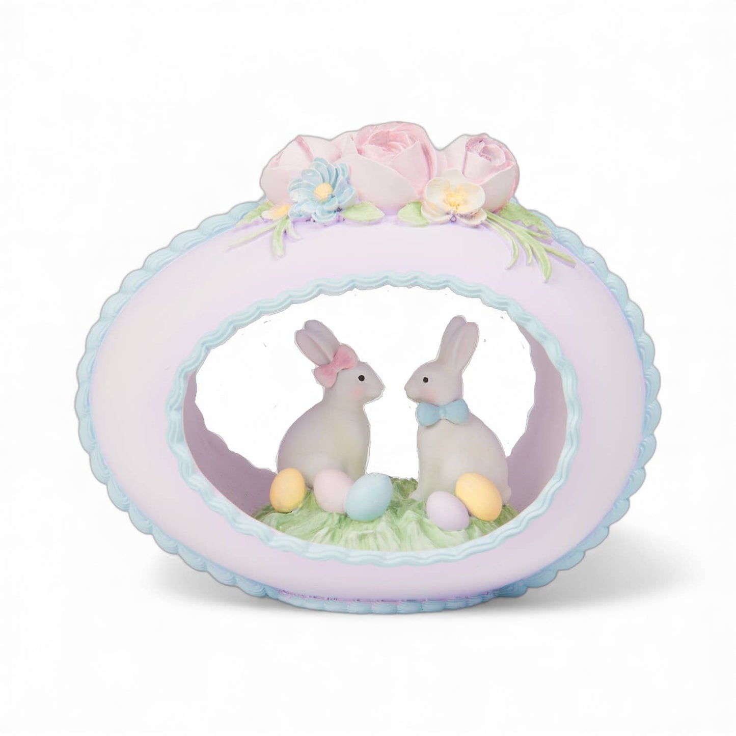 Lavender Sugar Egg w/Bunnies: Spring Confections