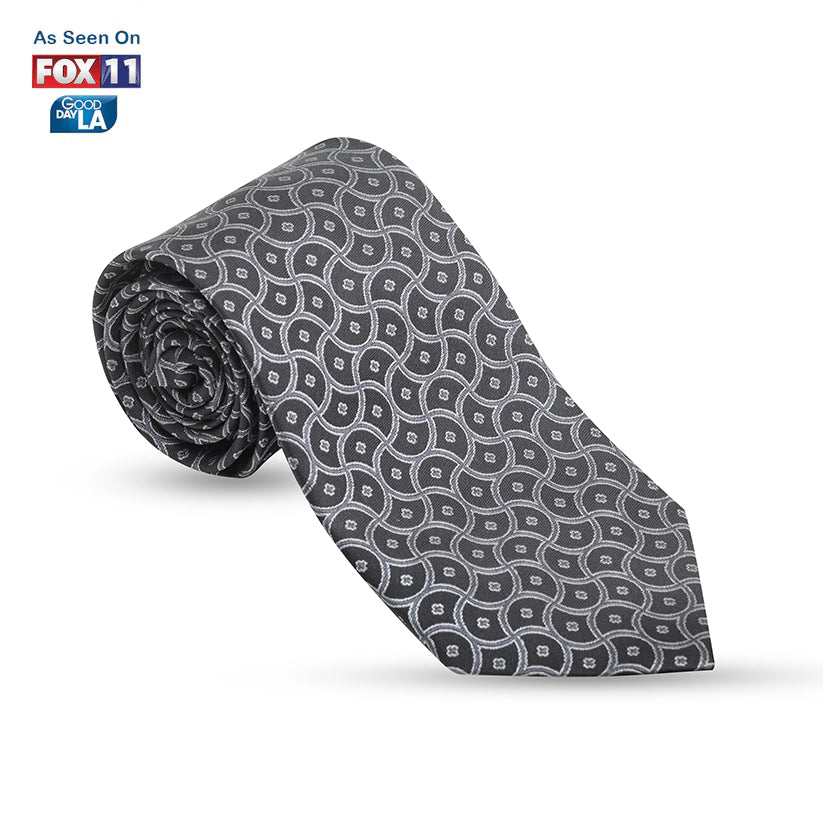 Timeless Elegance: The Manuscript Heritage Necktie in Grey