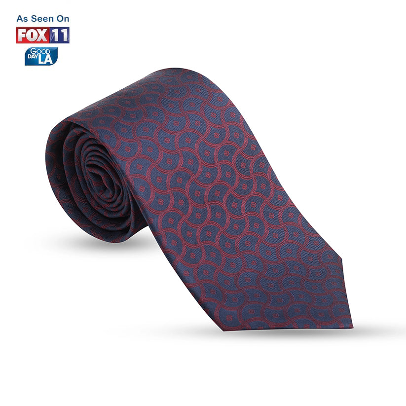 Timeless Elegance: The Manuscript Heritage Necktie Navy