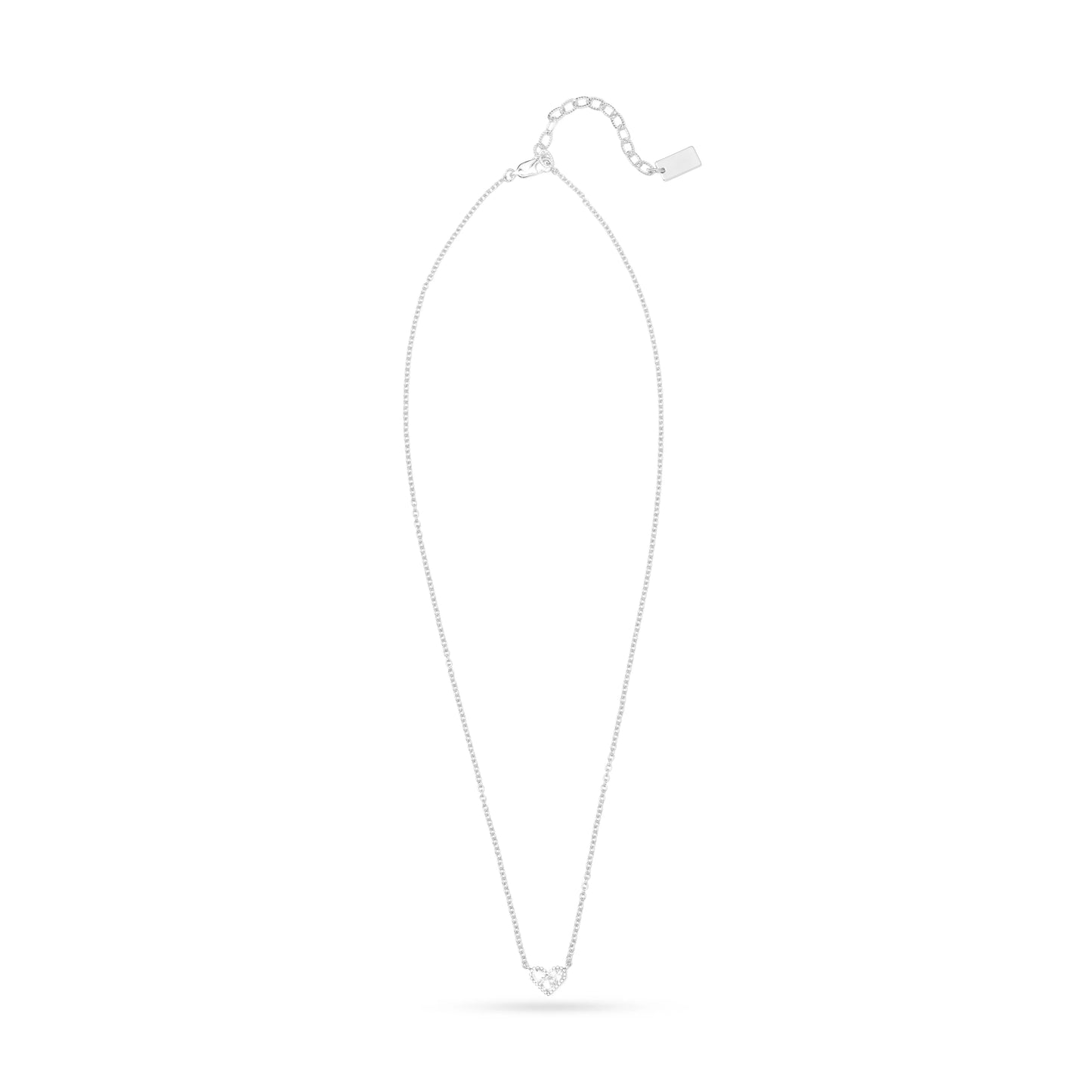 AC Heart Necklace with Zircon Gemstone