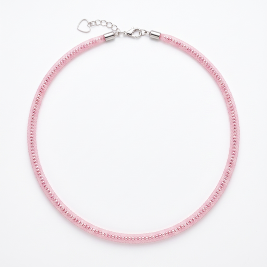 Hematite and Nylon Necklace