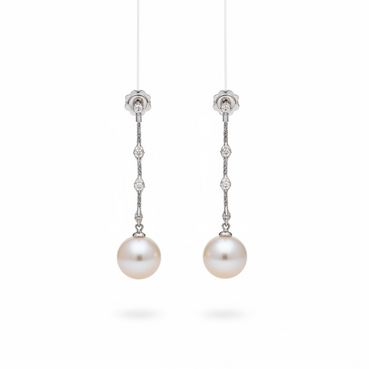 Silver Mesh Earring