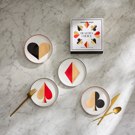 DEALER'S CHOICE CANAPÉ PLATE SET/ Jonathan Adler