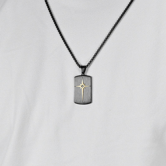 North Star Cross Pendant Necklace