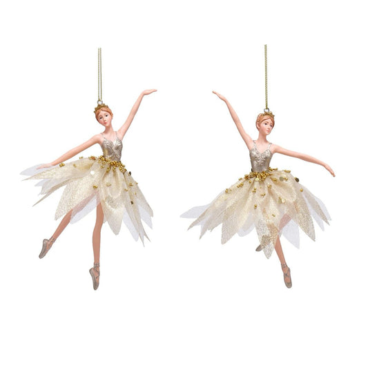 Gold Girl Ballerina Ornament