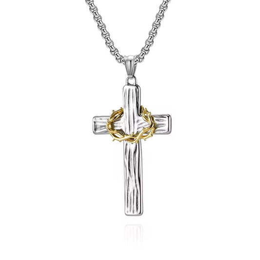 Thorns Cross Necklace