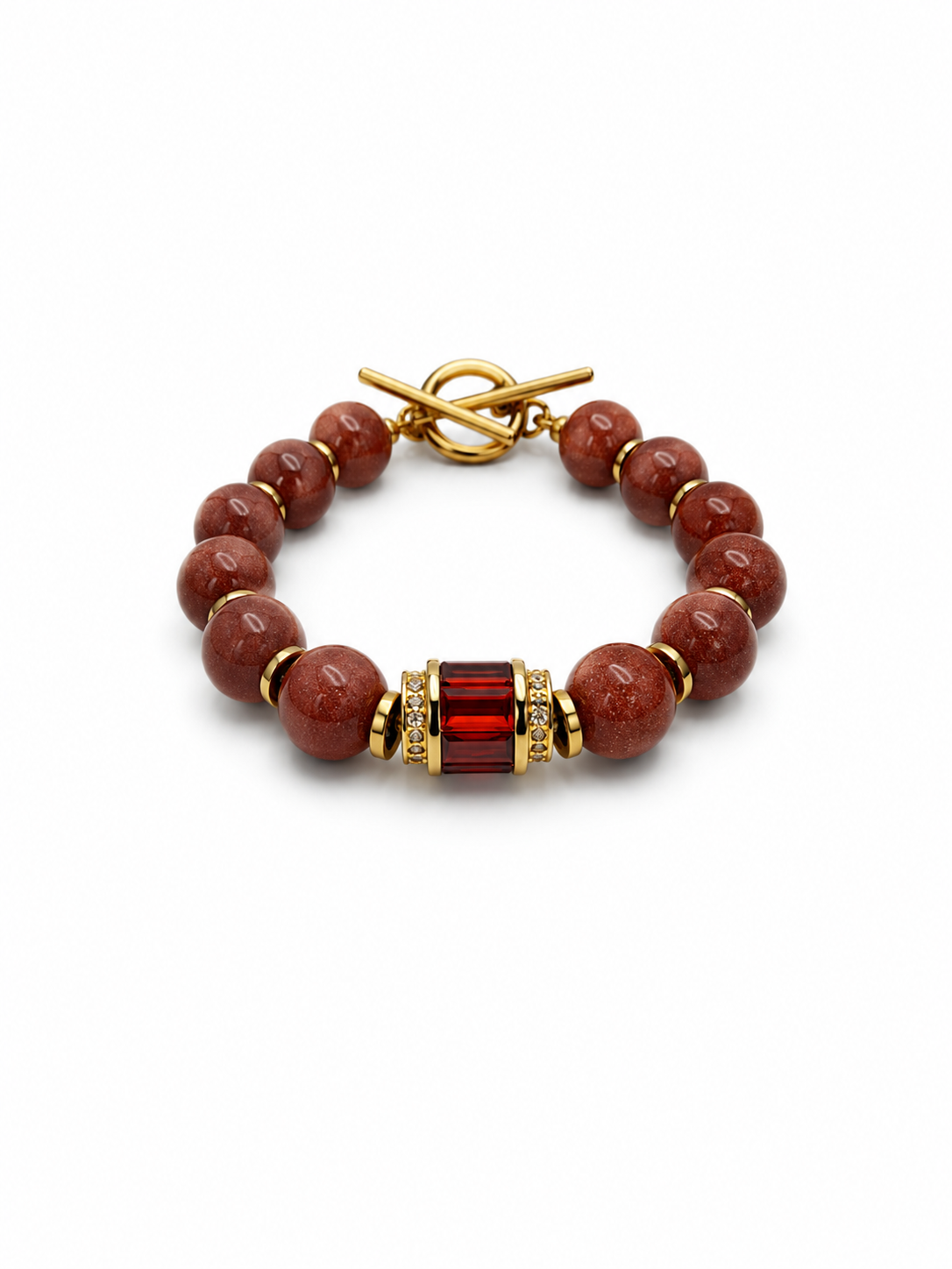 Red beaded bracelet