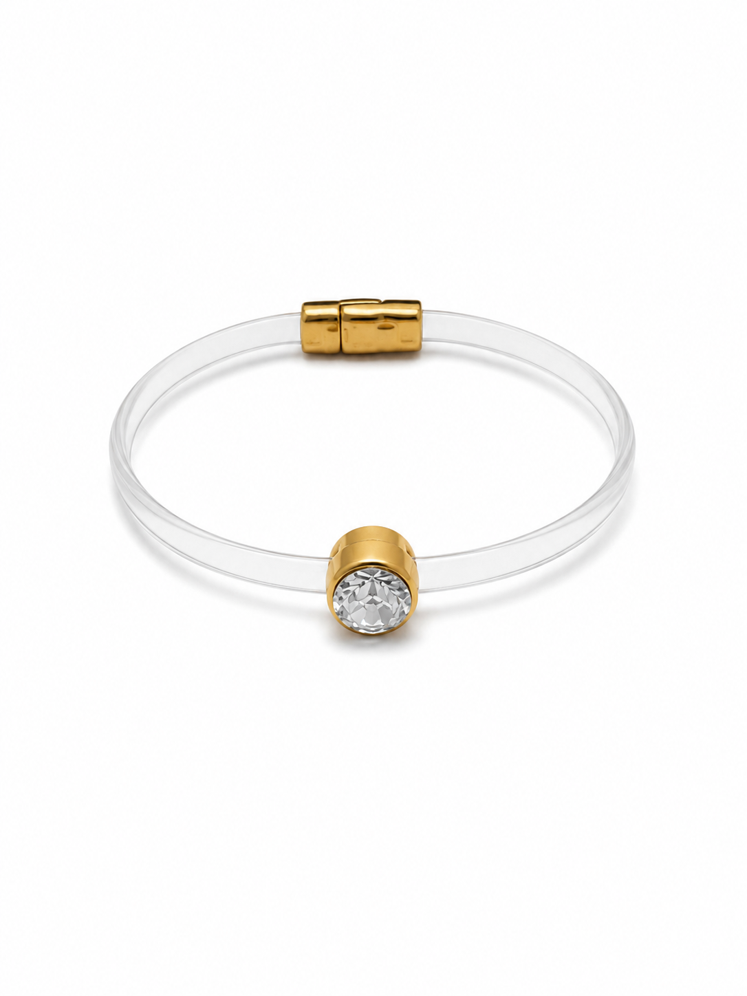 Clear band bracelet