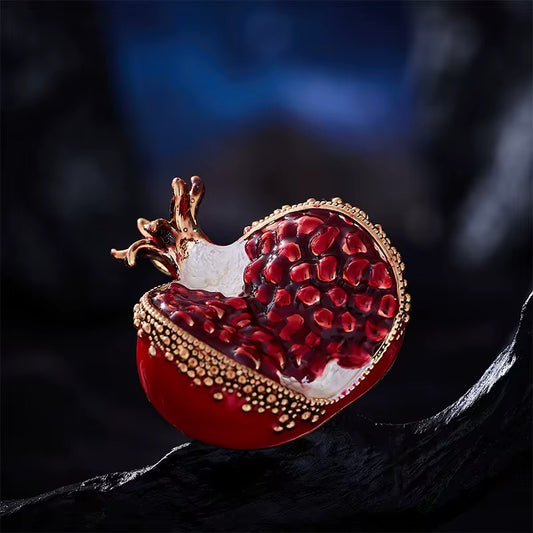 Open Pomegranate Brooch