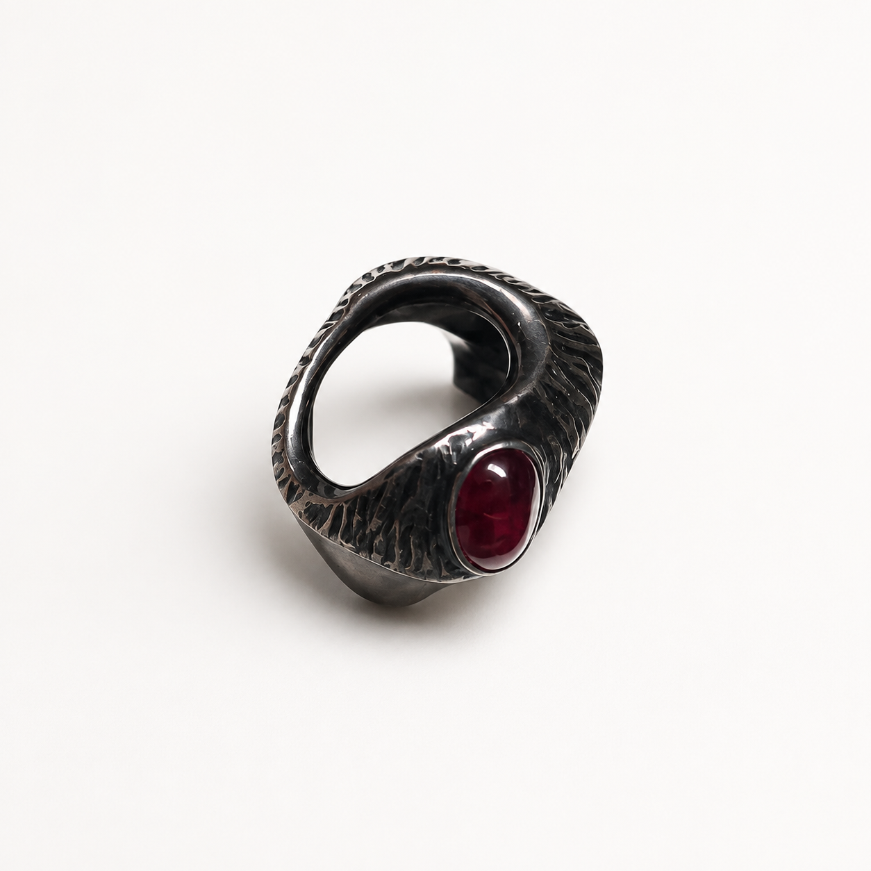 Red Cabochon Statement Ring