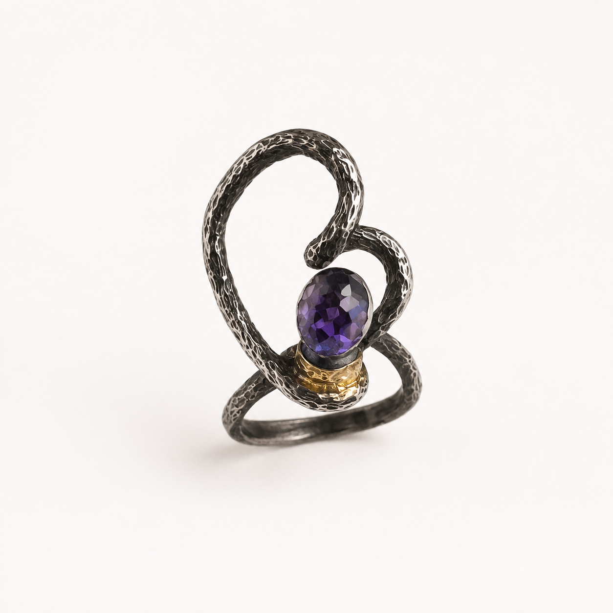 Purple Gemstone Statement Ring