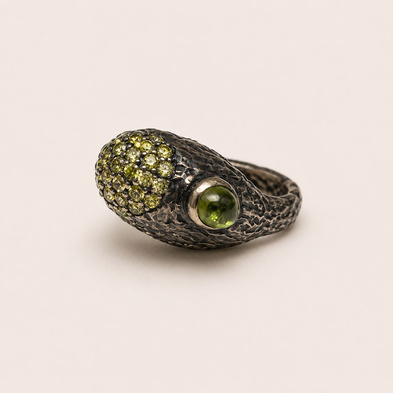 Peridot Statement Ring