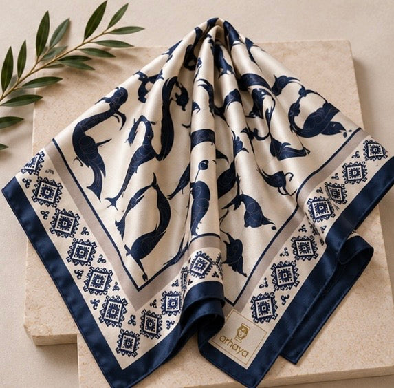 Armenian Bird Alphabet Scarf (Copy) (Copy)