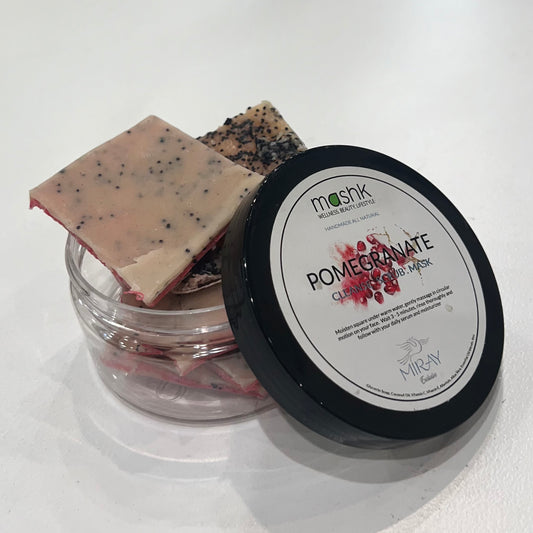 Pomegranate 3in1 Facial Soap: Cleanse+Scrub+Mask