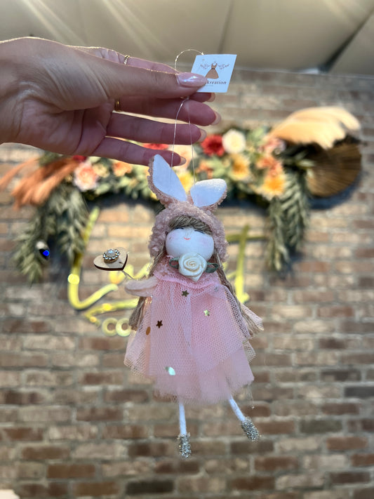 Bunny Girl Ornament #1