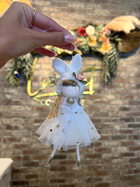 Bunny Girl Ornament #1