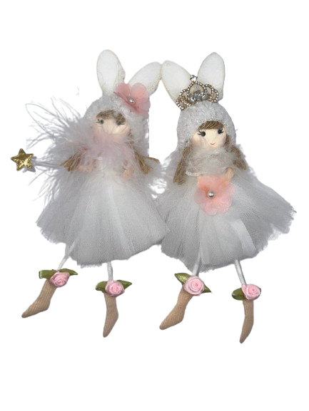 Bunny Princess and Fairy Ornament #2