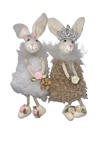 Fuzzy Bunny Ornaments #1