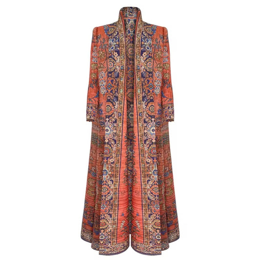 Antique Rug-Inspired Kaftan-Robe