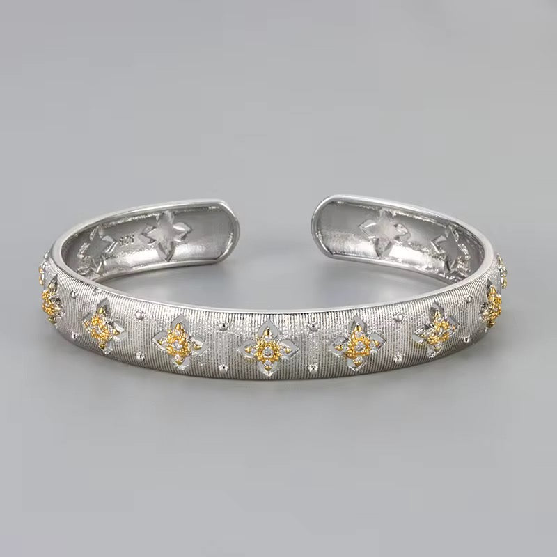 Star Blossom Cuff Bracelet