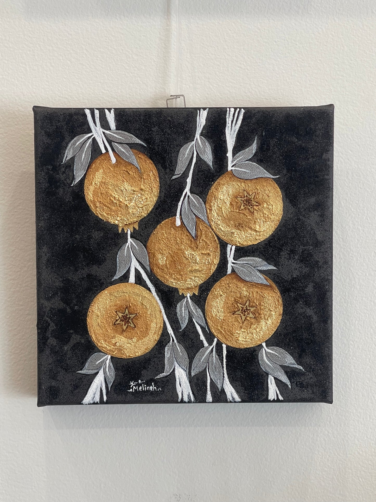 Golden Pomegranates-I Painting