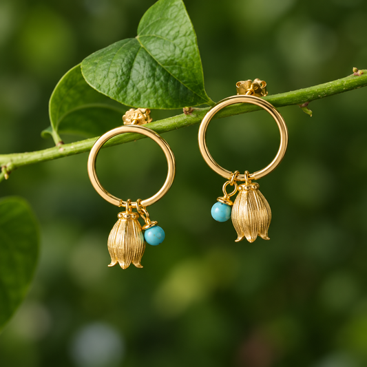 Bellflower Charm Earrings