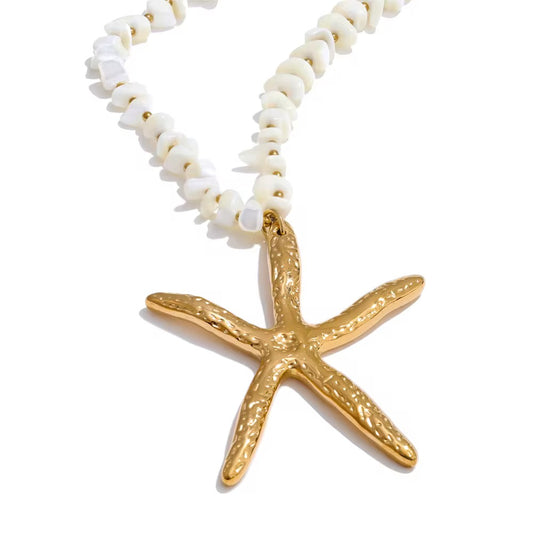 Gold Starfish Necklace