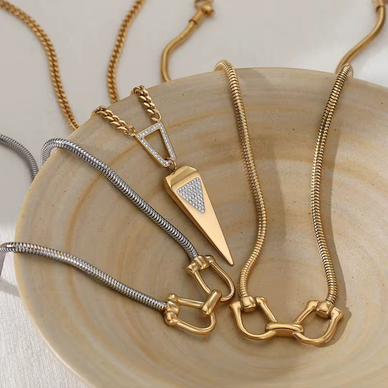 Shackle Snake Chain Necklace