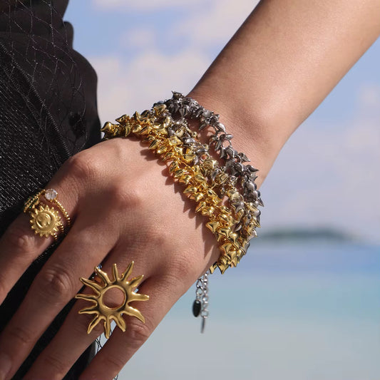 Cascade Hearts Charm Bracelet