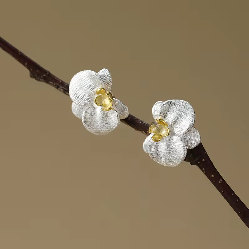 Orchid Stud Earrings