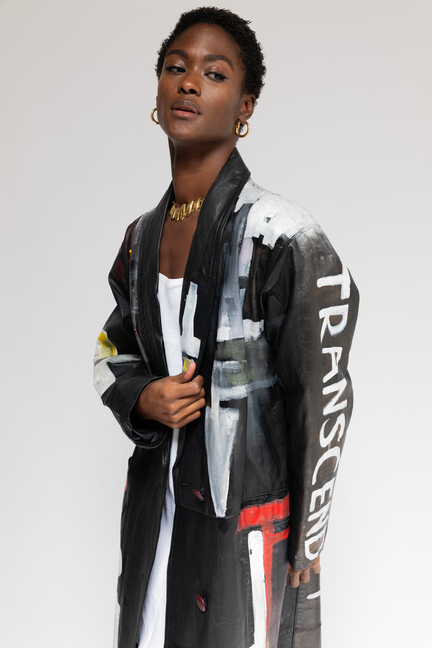 Transcend 1980's Vintage Leather Coat