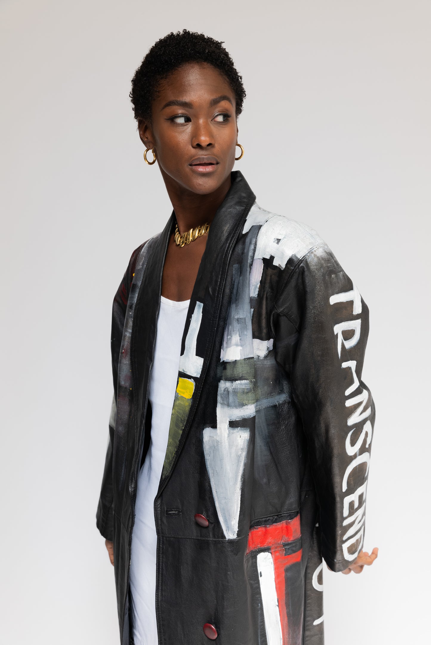 Transcend 1980's Vintage Leather Coat