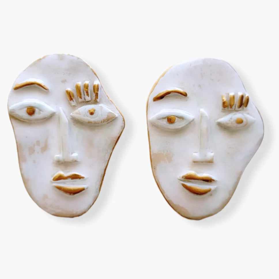 Face Antique Earrings