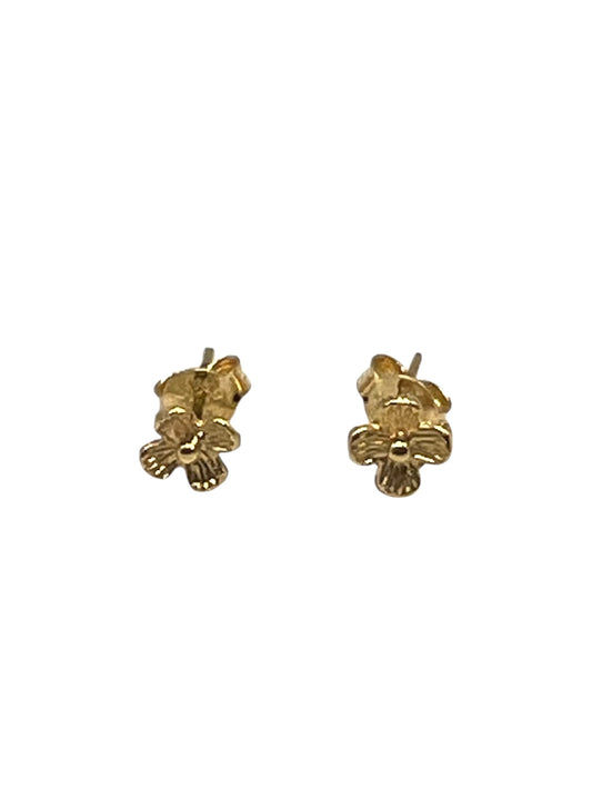 Gold Flower Studs