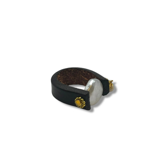 Tablet Faux Pearl Ring